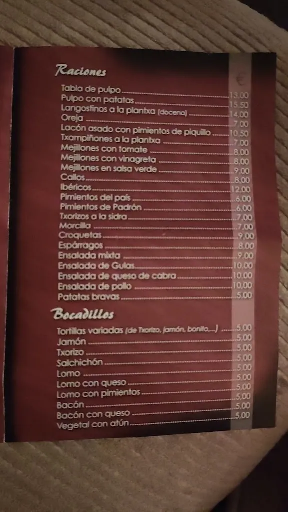 Menu_Restaurante La Bodega_Santurtzi_image_2