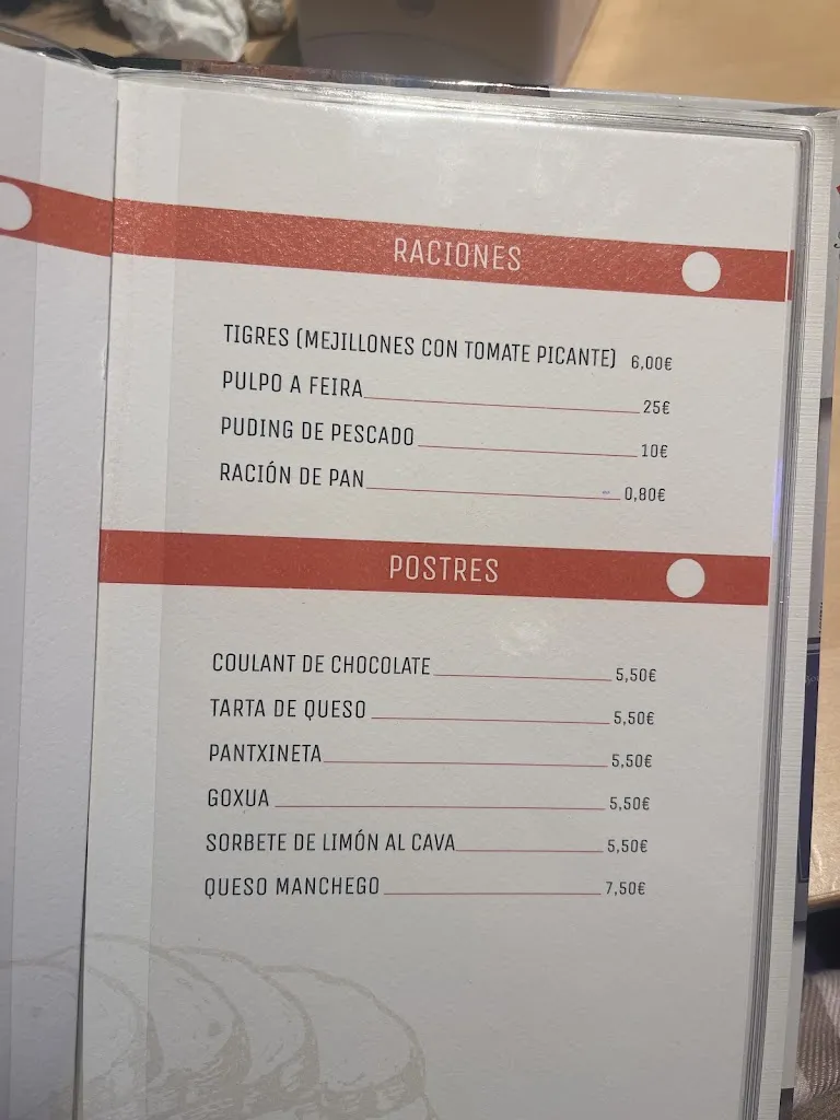 Menu_Marisquería Pazo Doval_Santurtzi_immagine_1