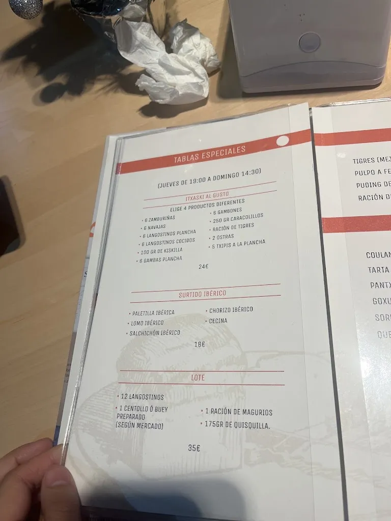 Menu_Marisquería Pazo Doval_Santurtzi_immagine_3