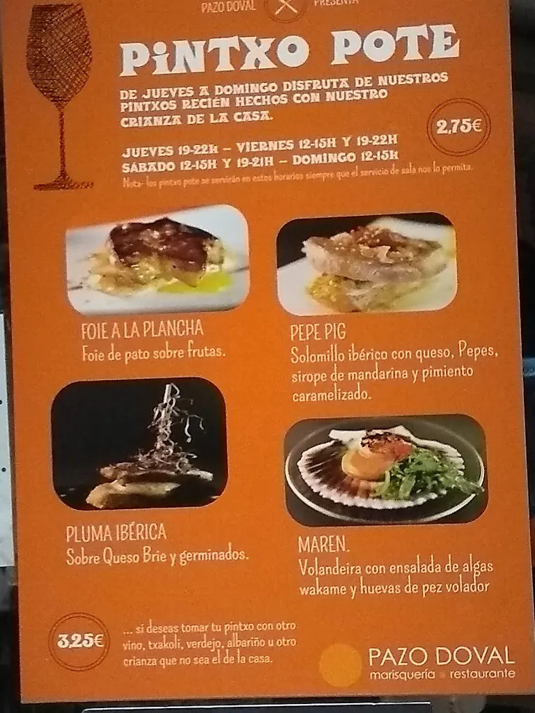 Menu_Marisquería Pazo Doval_Santurtzi_immagine_4