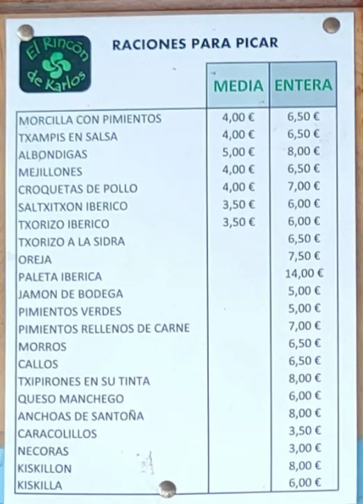 Menu_El Rincón de Karlos_Santurtzi_image_2