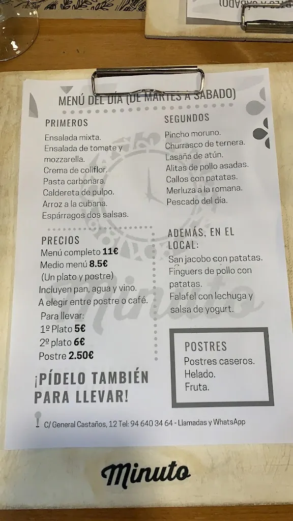 Menu_Bar Restaurante Minuto_Portugalete_image_3