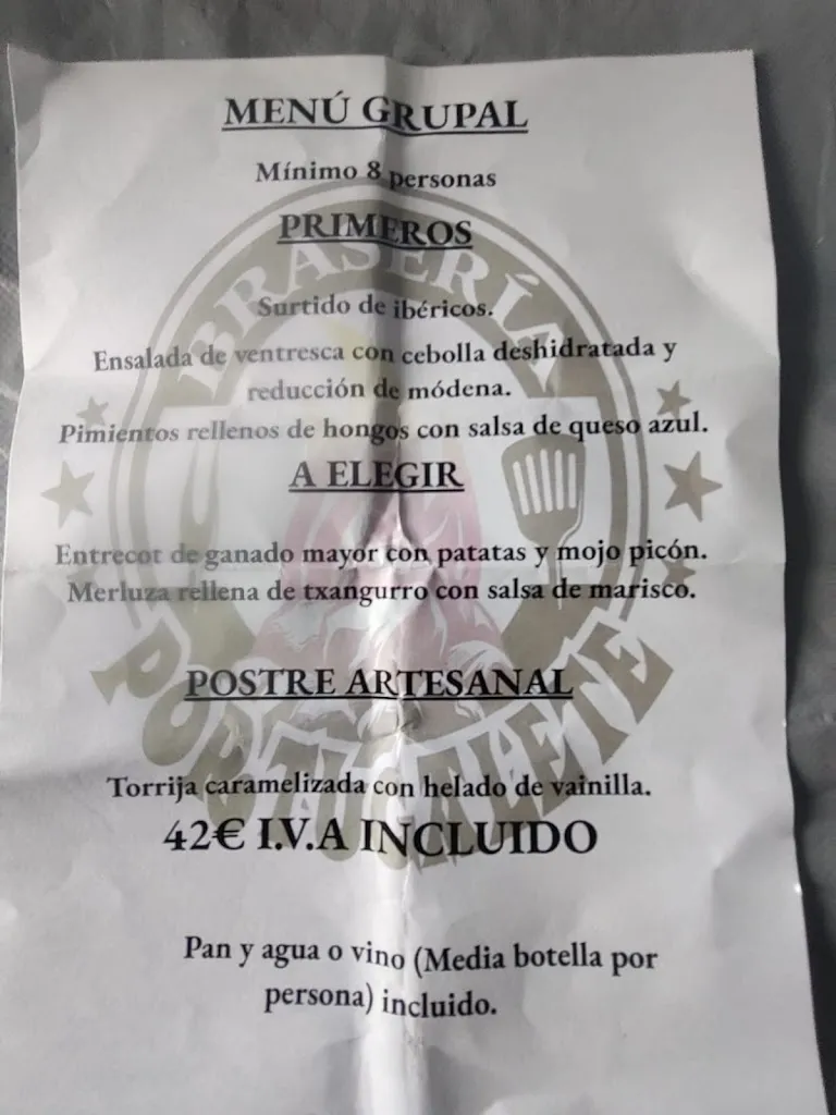 Menu_Braseria Portugalete_Portugalete_immagine_3