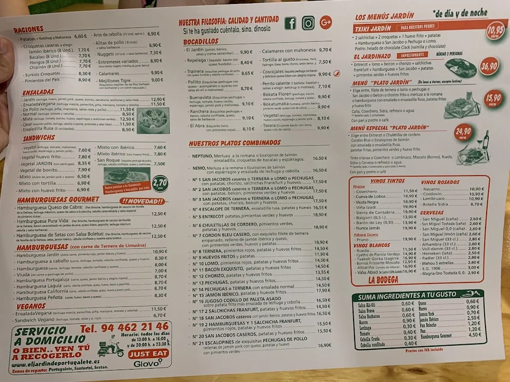 Menu_El Jardín de Portugalete_Portugalete_immagine_2