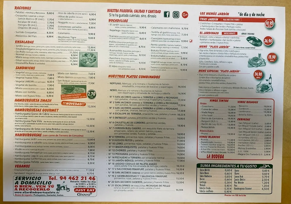 Menu_El Jardín de Portugalete_Portugalete_immagine_4