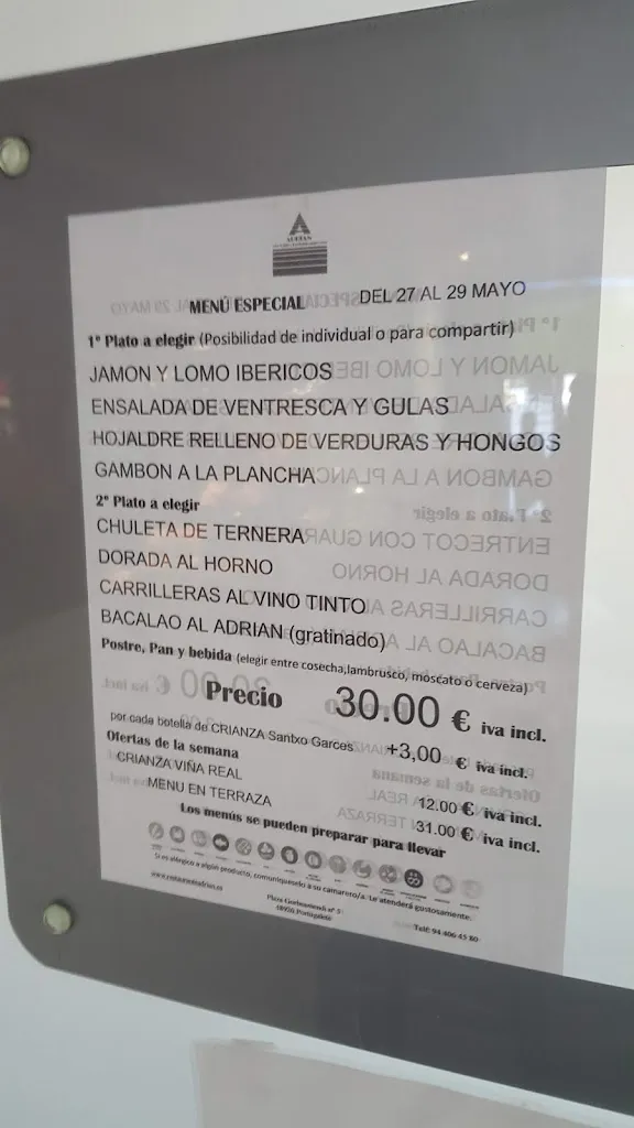 Menu_Cafe Restaurante Adrian_Portugalete_image_1