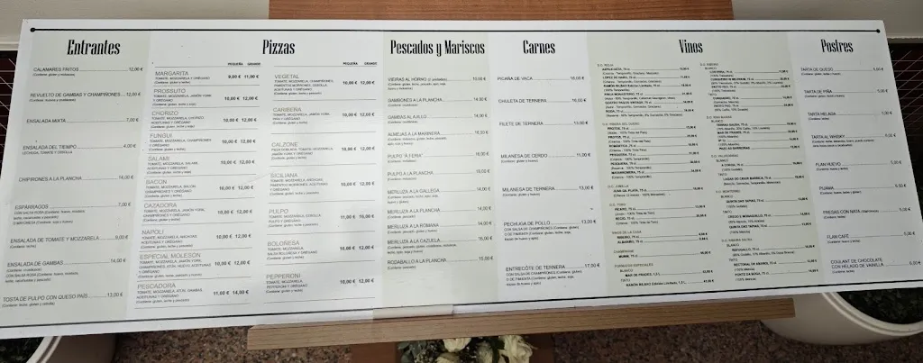 Menu_RESTAURANTE MOLESON S.L._Santa Comba_image_1