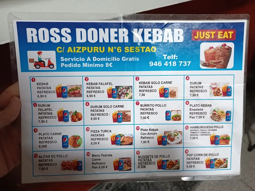 Menu_Bar Ross Kebab_Sestao_image_2