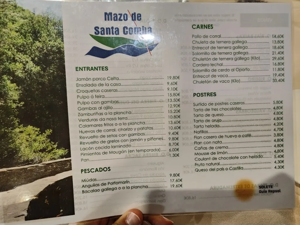 Menu_Mazo de Santa Comba_Santa Comba_image_1