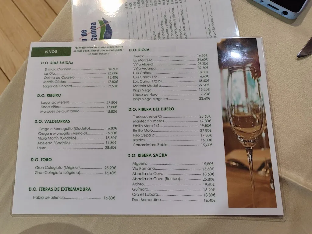 Menu_Mazo de Santa Comba_Santa Comba_image_4