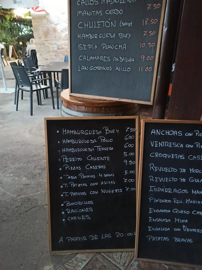 Menu_Bar Restaurante de Orlando_Aguas Cándidas_image_4