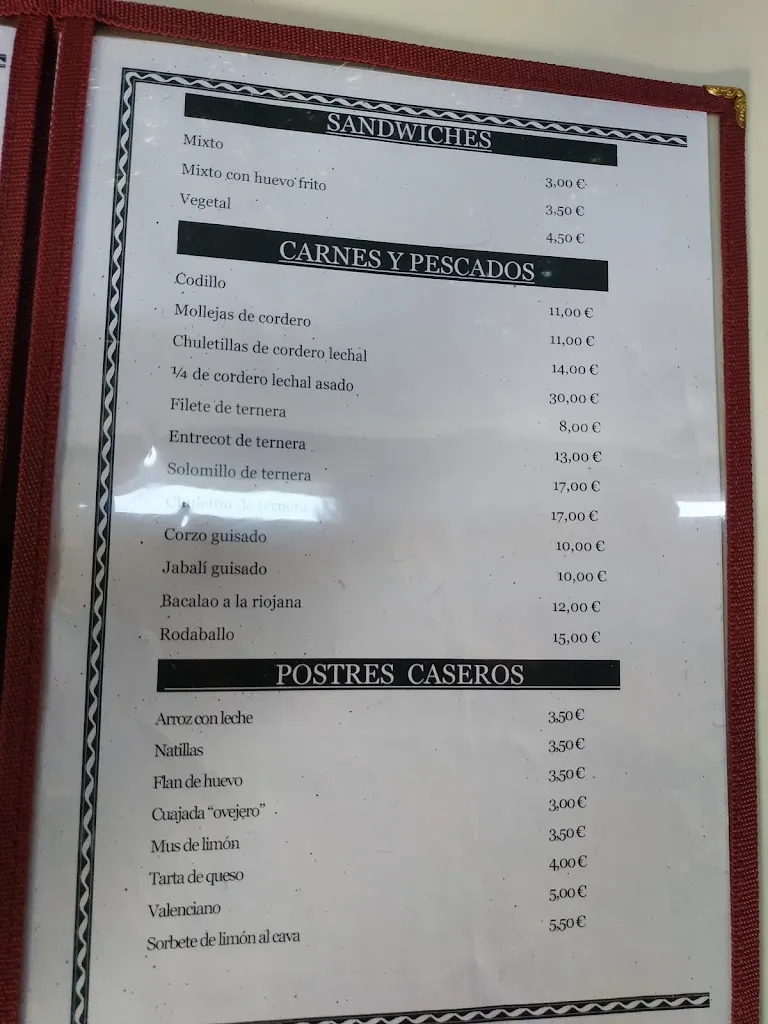 Menu_Restaurante El Cazador_Aguas Cándidas_immagine_2