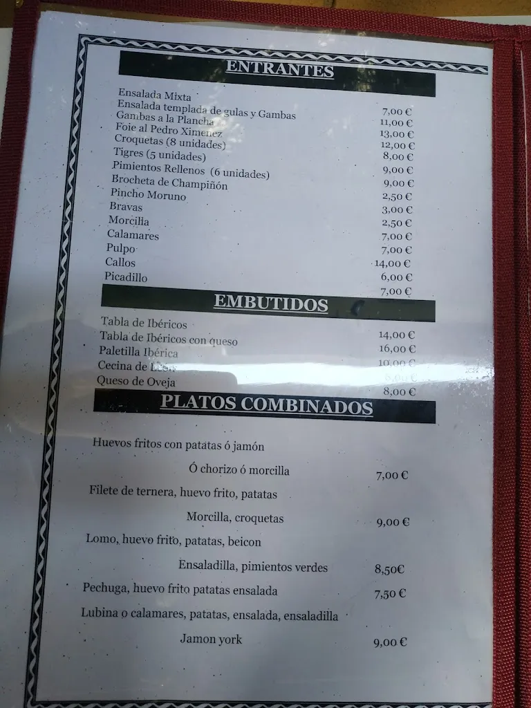 Menu_Restaurante El Cazador_Aguas Cándidas_immagine_3