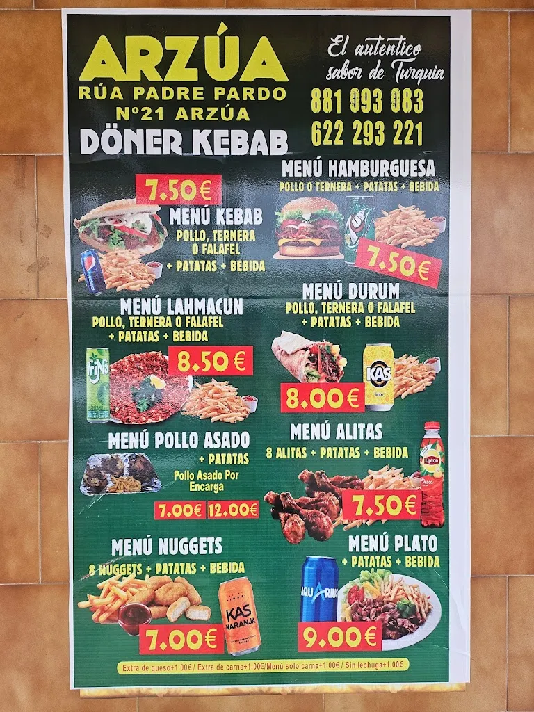 Menu_Döner Kebab Arzúa_Arzúa_image_3