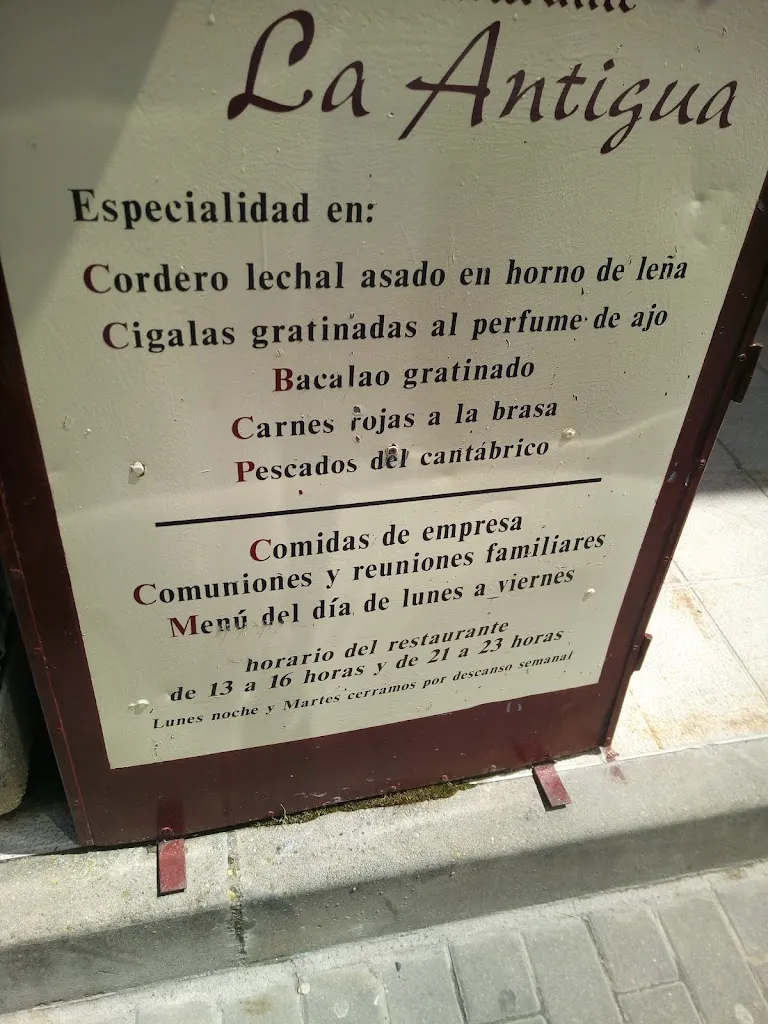 Menü_Restaurante Asador la Antigua_Alfoz de Quintanadueñas_Bild_3