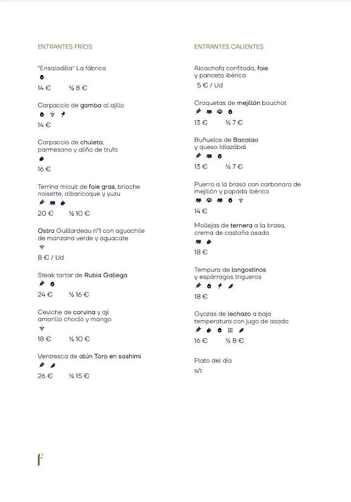 Menu_La Fábrica Restaurante_Aguilar de Bureba_image_1