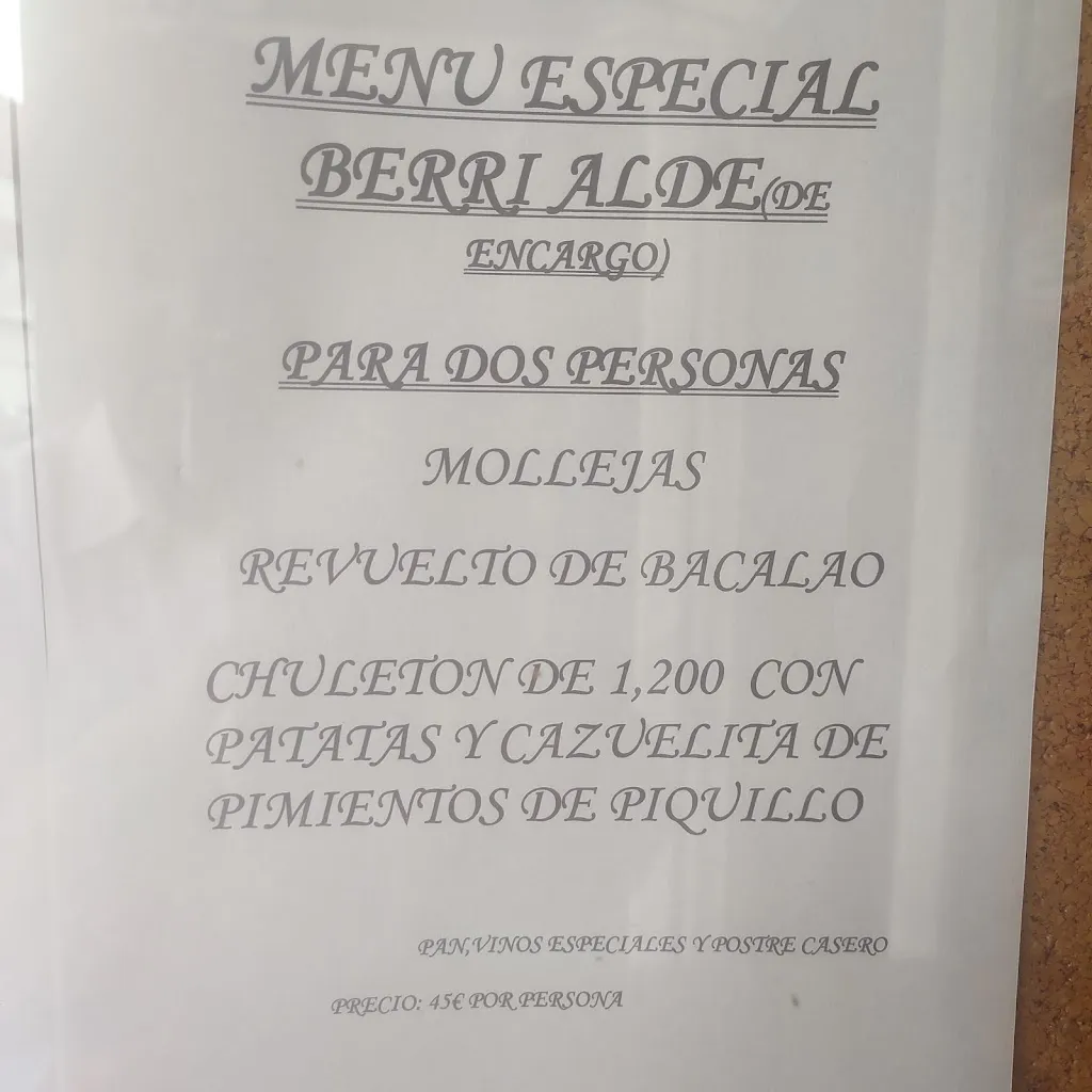 Menü_Berri Alde Restaurante_Valle de Trápaga-Trapagaran_Bild_1