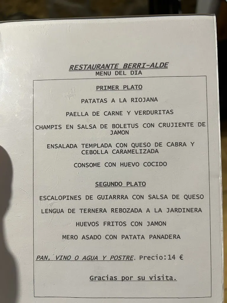 Menü_Berri Alde Restaurante_Valle de Trápaga-Trapagaran_Bild_3