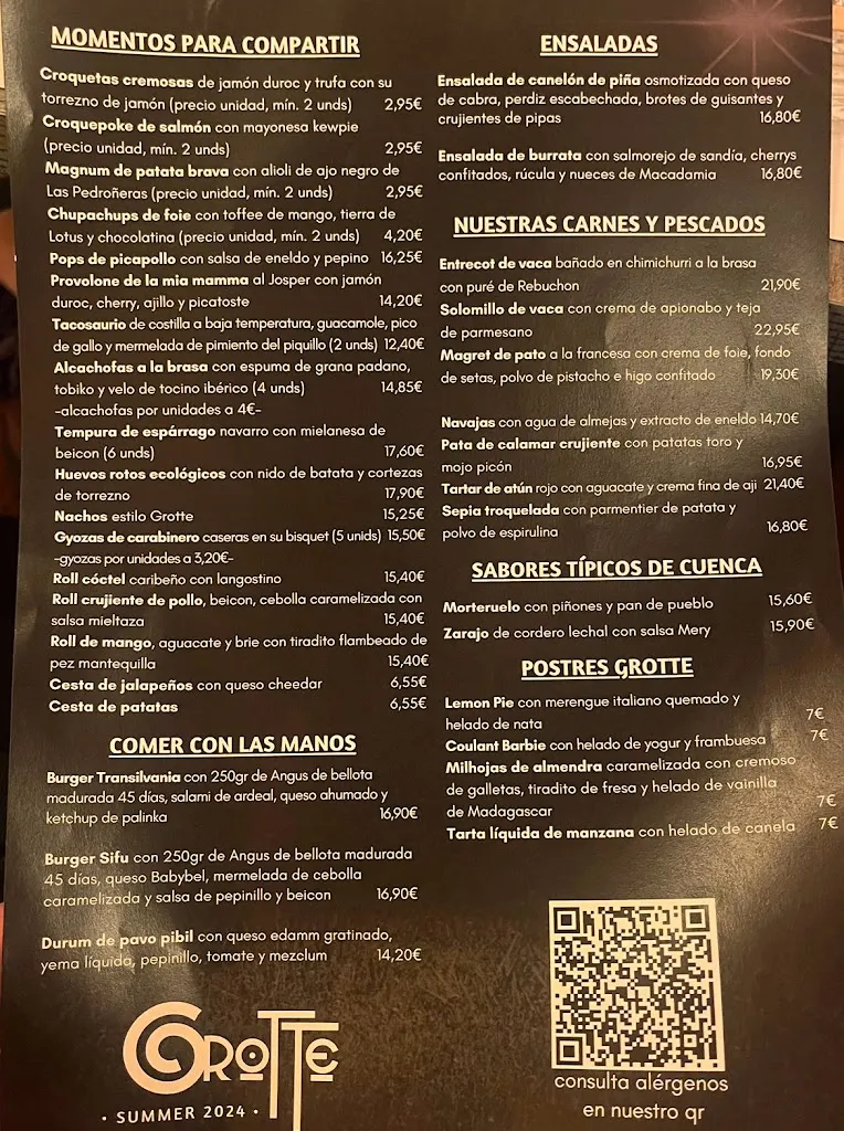 Menu_Grotte del Huécar_Anguix_image_1
