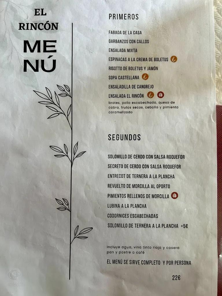 Menu_Bar-Restaurante El Rincón_Alfoz de Bricia_image_1