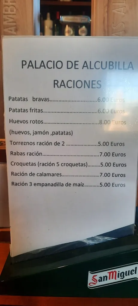 Menu_Palacio de Alcubilla_Arandilla_immagine_1