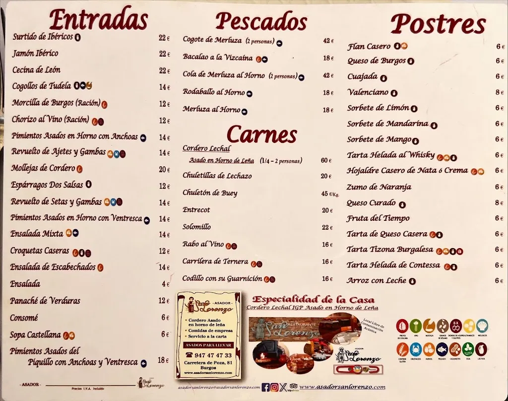 Menu_Asador San Lorenzo_Alcocero de Mola_image_1