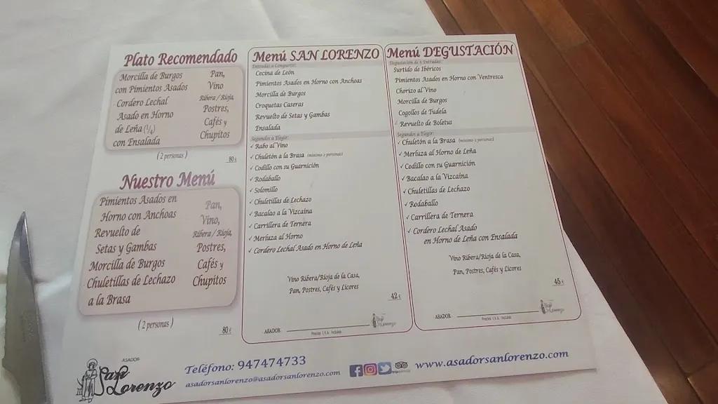 Menu_Asador San Lorenzo_Alcocero de Mola_image_3