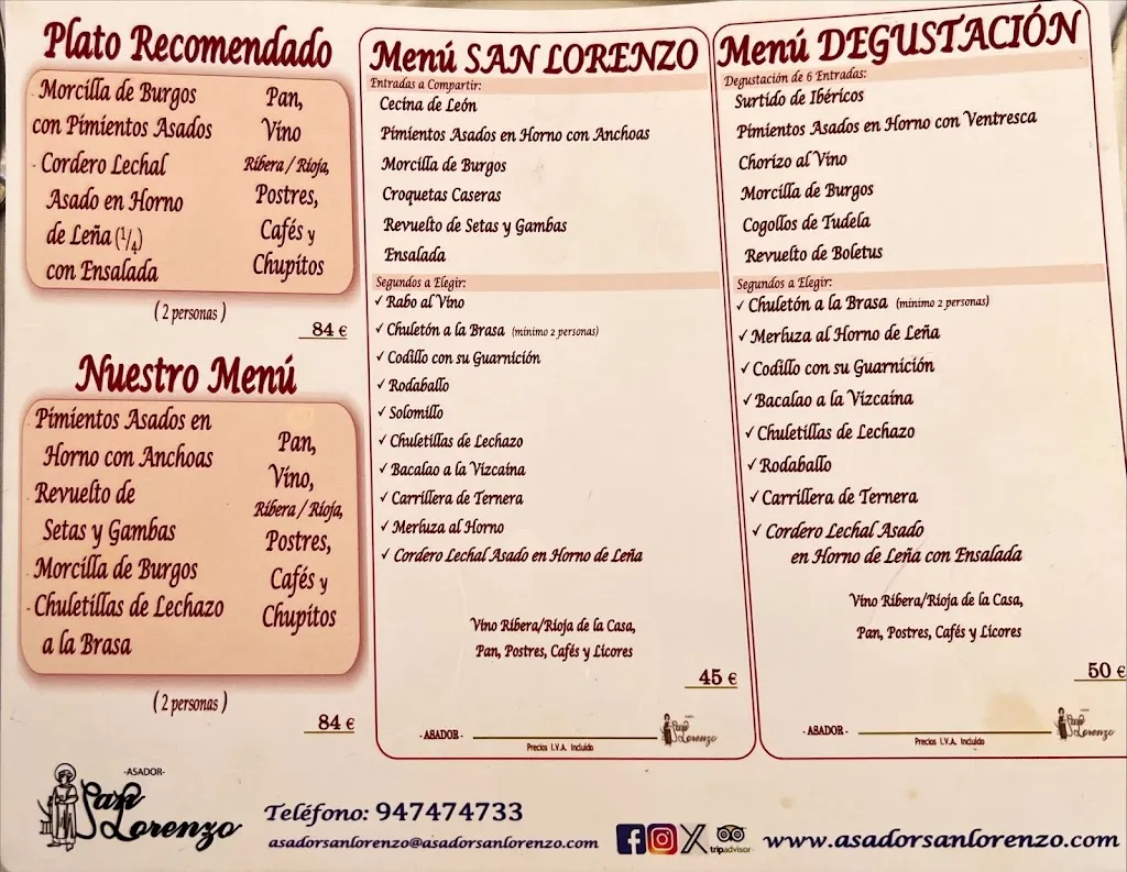 Menu_Asador San Lorenzo_Alcocero de Mola_image_4