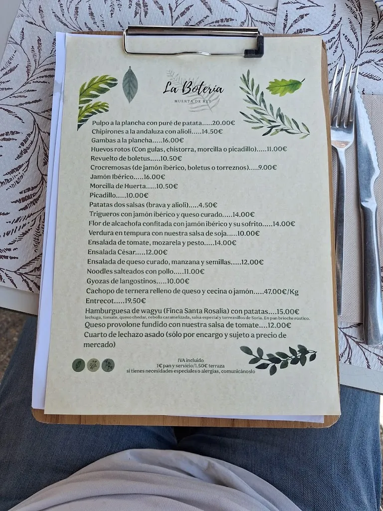 Menu_La Botería Huerta de Rey_Arauzo de Salce_image_4
