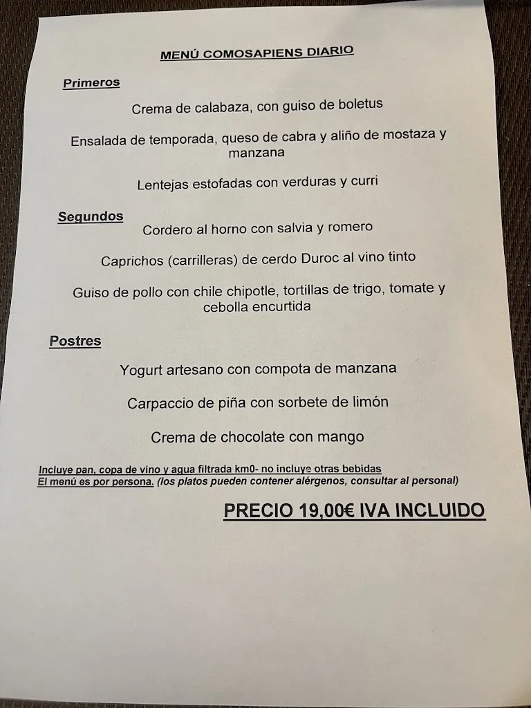 Menu_Restaurante Comosapiens_Atapuerca_image_3