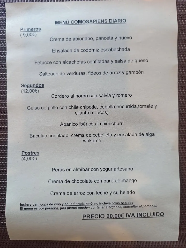 Menu_Restaurante Comosapiens_Atapuerca_image_4