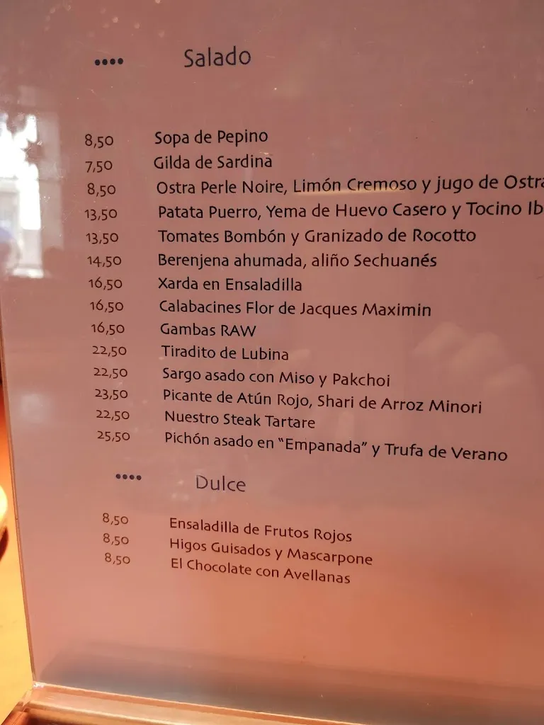 Menu_Casa Marcelo_Santiago de Compostela_image_3