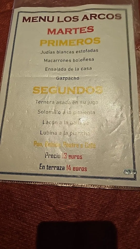 Menu_Cafetería Los Arcos_Arcos_image_3