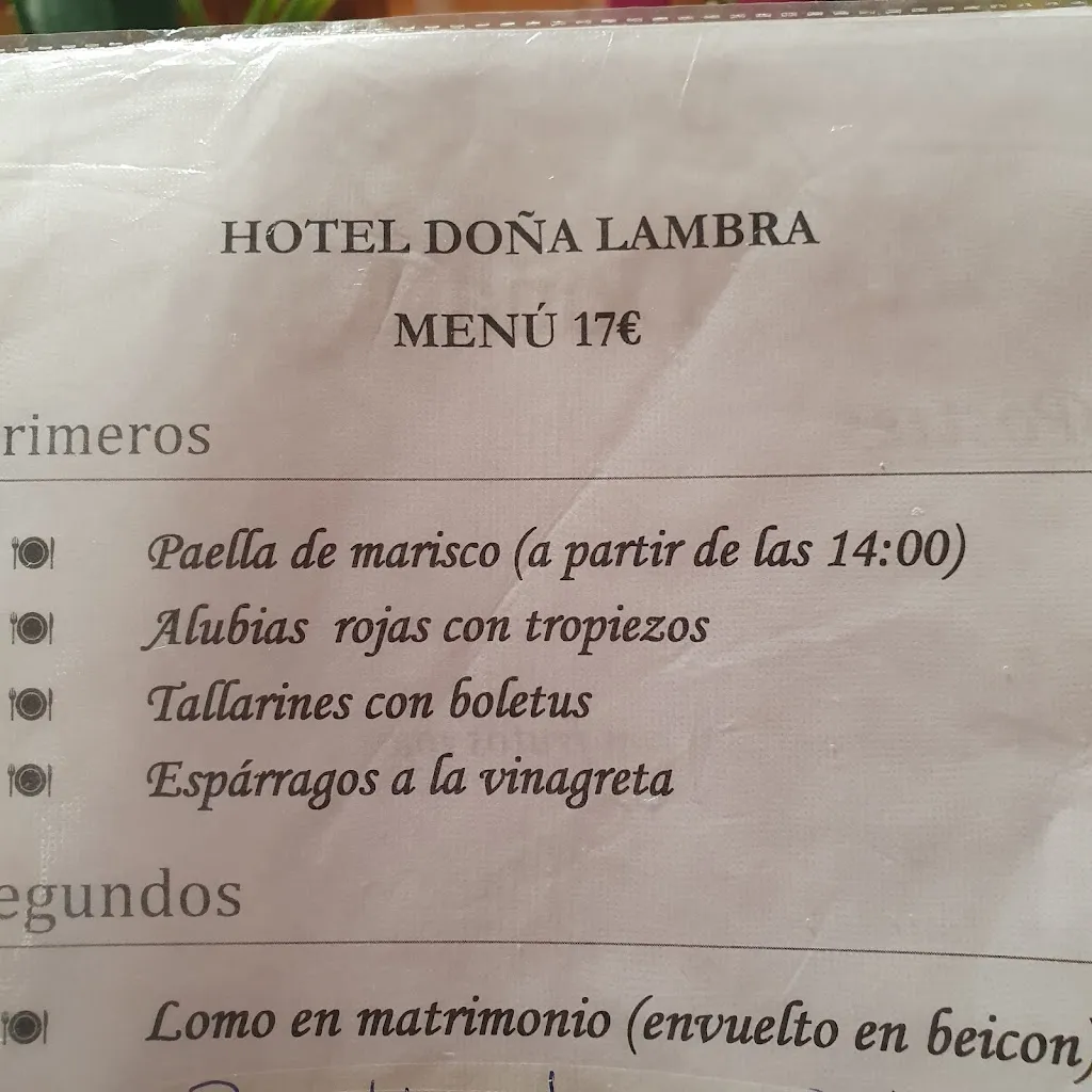 Menu_Hotel Doña Lambra_Barbadillo del Mercado_image_4
