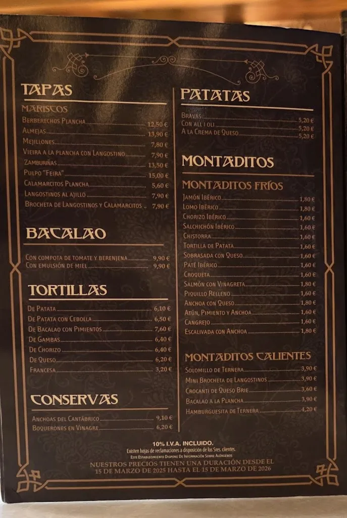 Menu_A Taberna do Bispo_Santiago de Compostela_image_1