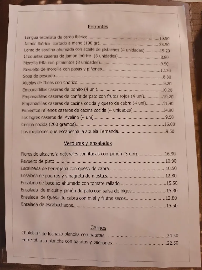 Menu_Restaurante Casa Avelino_Barrio de Muñó_image_1