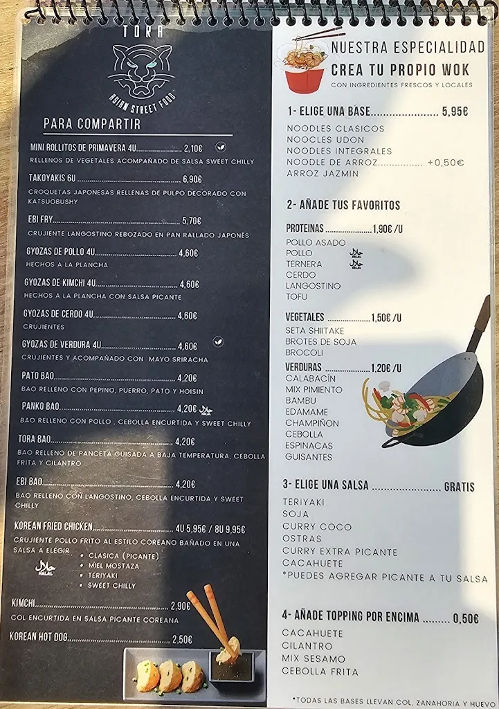 Menu_Tora Street Food_Barrio de Muñó_image_1
