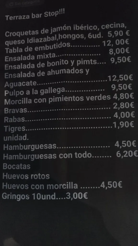 Menu_Bar Restaurante Stop_Bañuelos de Bureba_image_3