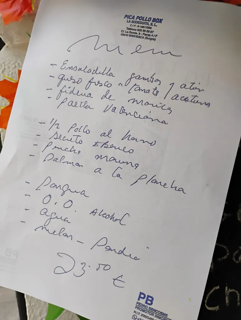 Menu_Pica Pollo Box, La Bodeguita_Berzosa de Bureba_image_3