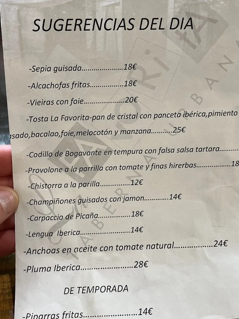 Menu_La Favorita Burgos_Burgos_image_4