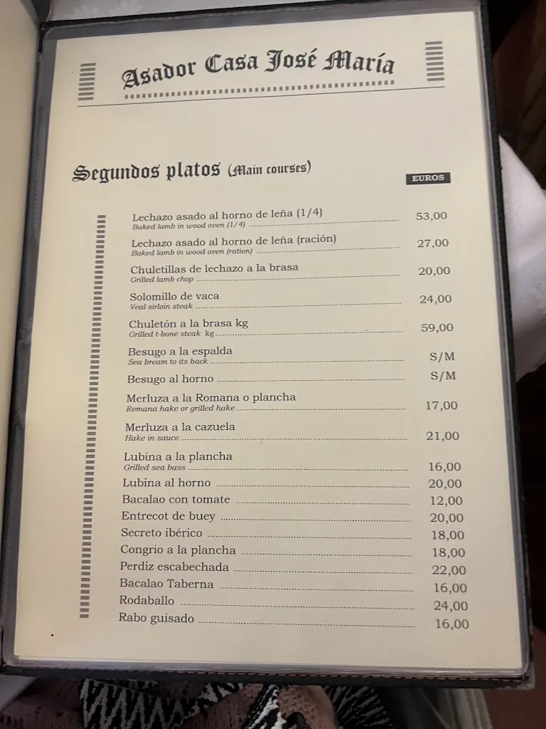Menu_Asador - Restaurante Casa José María_Aranda de Duero_image_2