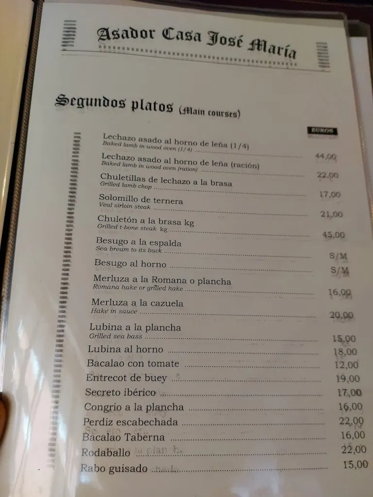 Menu_Asador - Restaurante Casa José María_Aranda de Duero_image_4
