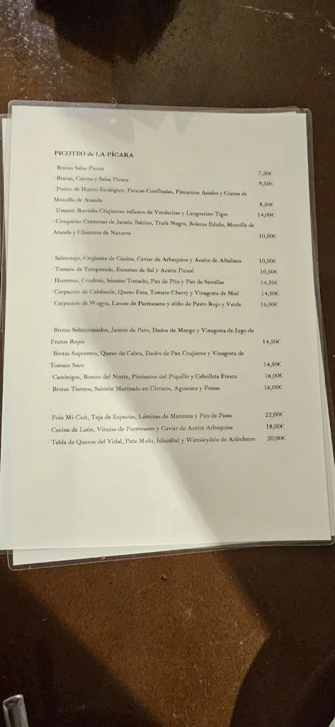 Menu_La Pícara Gastroteca_Aranda de Duero_image_3