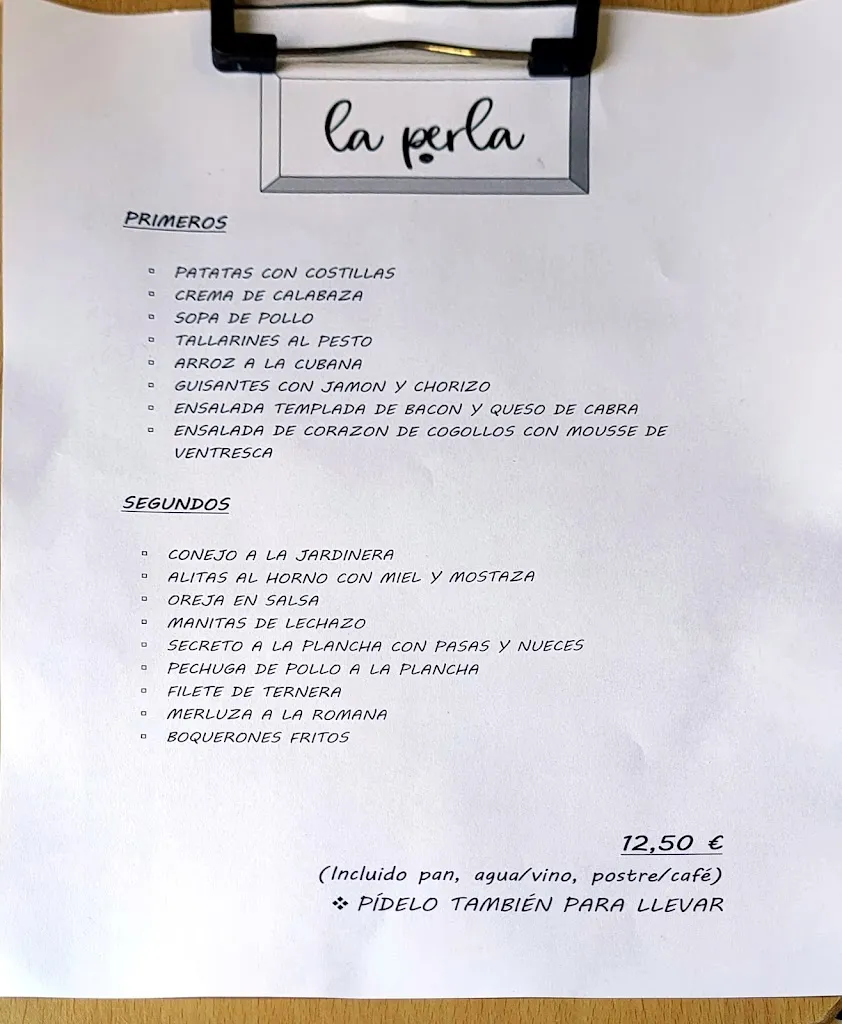 Menu_La Perla 1935_Aranda de Duero_image_1