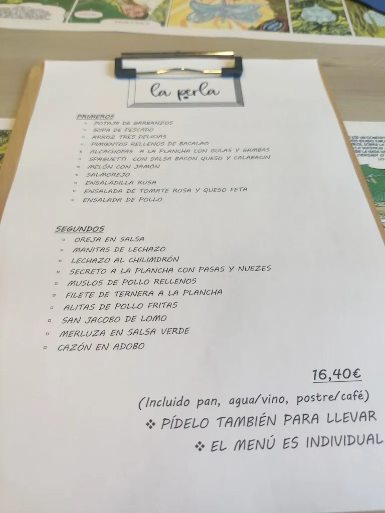 Menu_La Perla 1935_Aranda de Duero_image_2