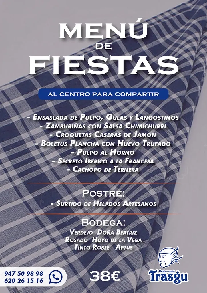 Menu_Restaurante Trasgu - Jornadas Gastronómicas - Menú del día - Menú fin de semana - Pinchos - Comida para llevar -_Aranda de Duero_image_2