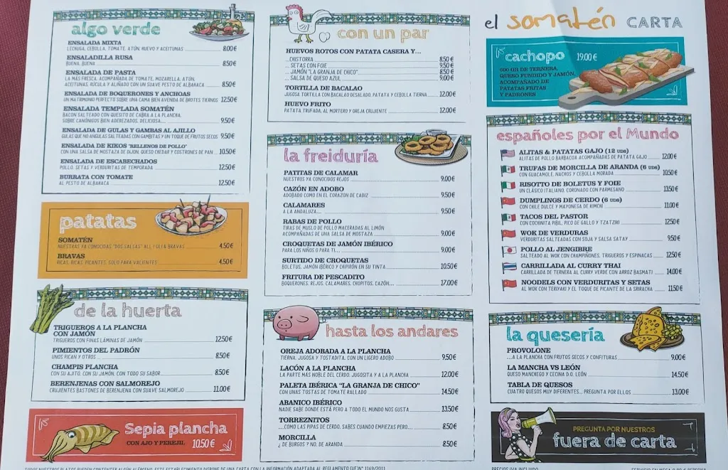 Menu_Bar Restaurante El Somatén_Aranda de Duero_image_3