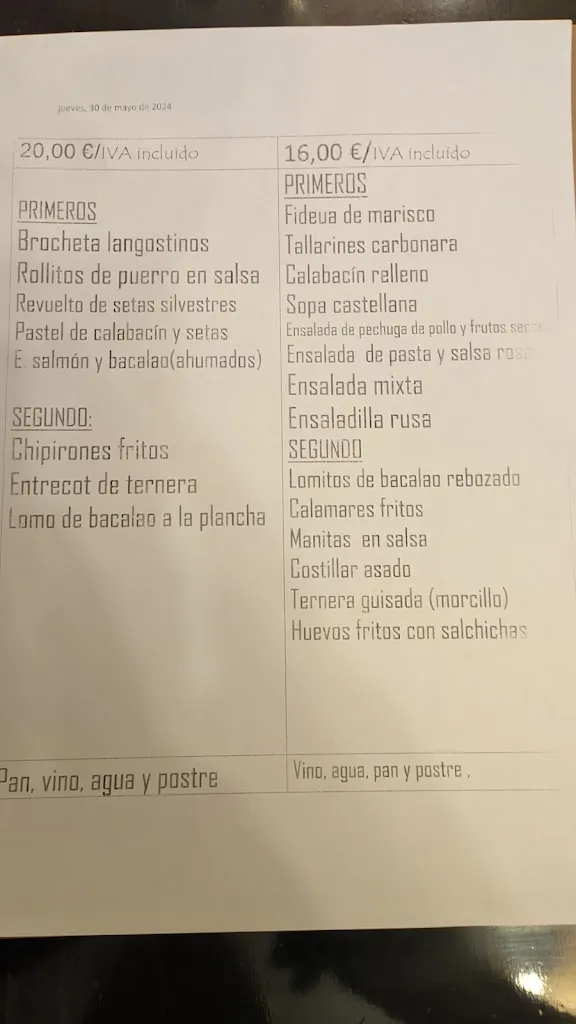 Menu_Restaurante Resinera | Hostal Elvira_Aranda de Duero_image_4