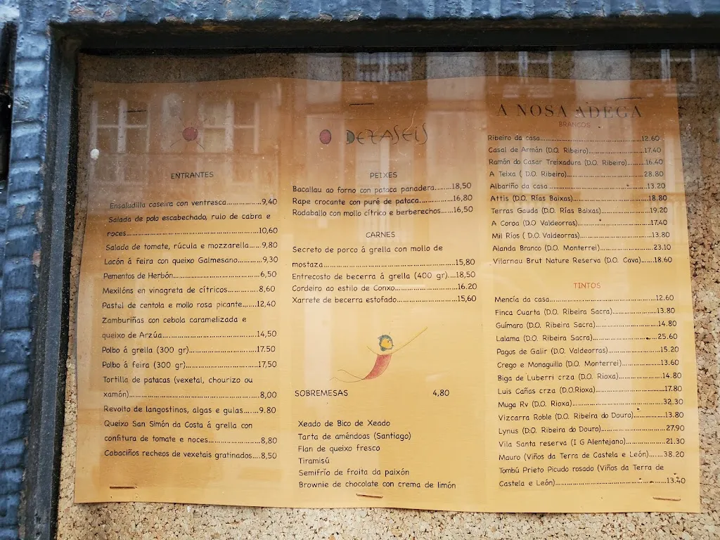 Menu_Casa de Xantar O Dezaseis_Santiago de Compostela_image_2