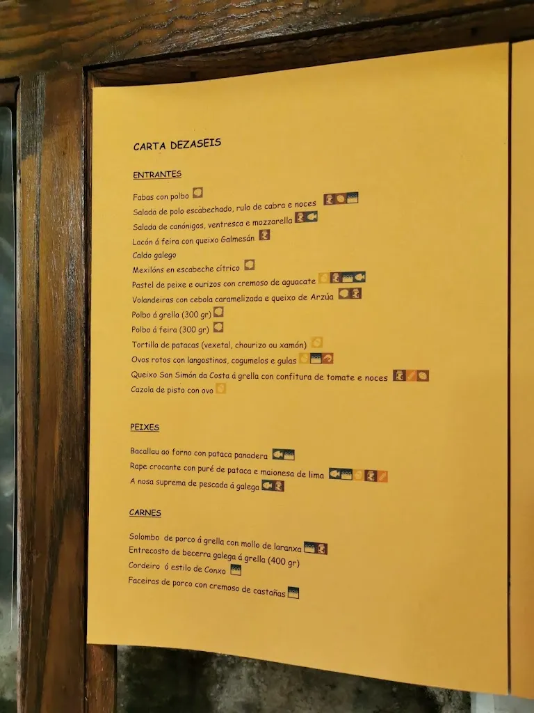 Menu_Casa de Xantar O Dezaseis_Santiago de Compostela_image_3